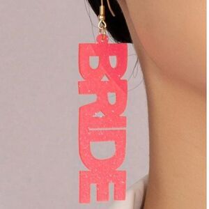 🎄Pretty in Pink" Bride Earrings